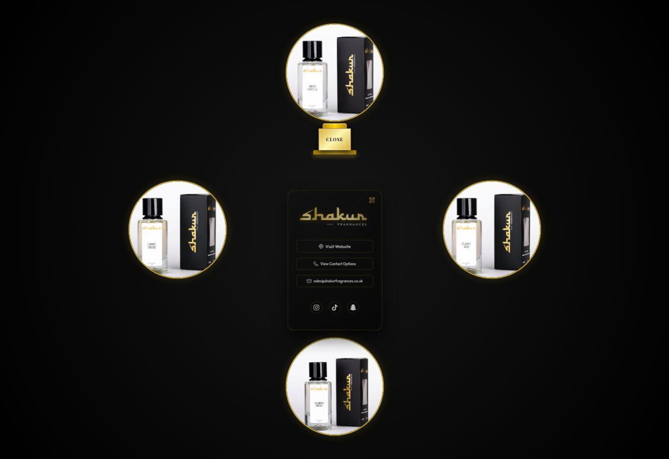 Shakur Fragrances — digital card